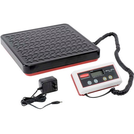 Pelouze RUBBERMAID Digital Weighing Scale - 400-Lb./180-Kilogram Capacity FG404088